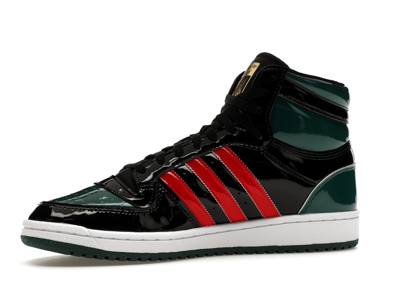adidas Top Ten Black Green Red Patent