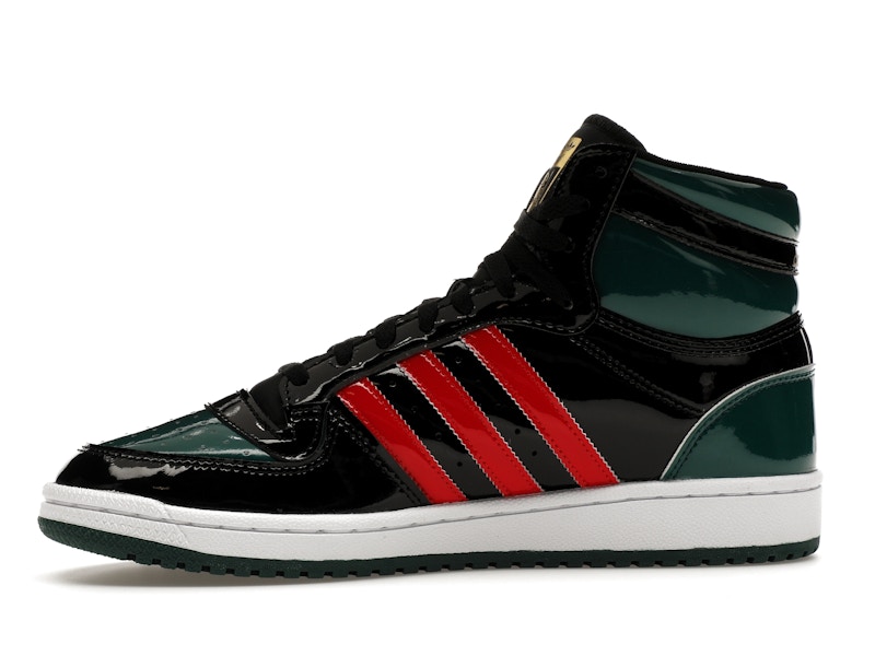 adidas Top Ten Black Green Red Patent