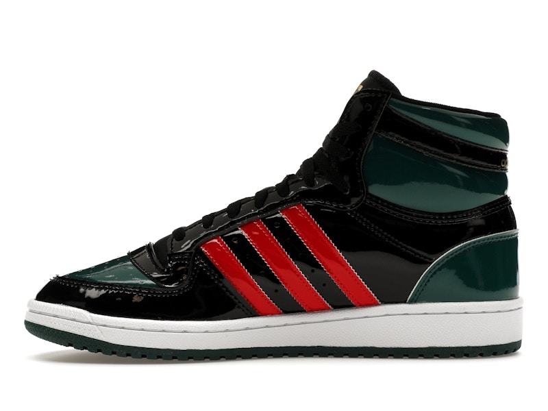 adidas Top Ten Black Green Red Patent