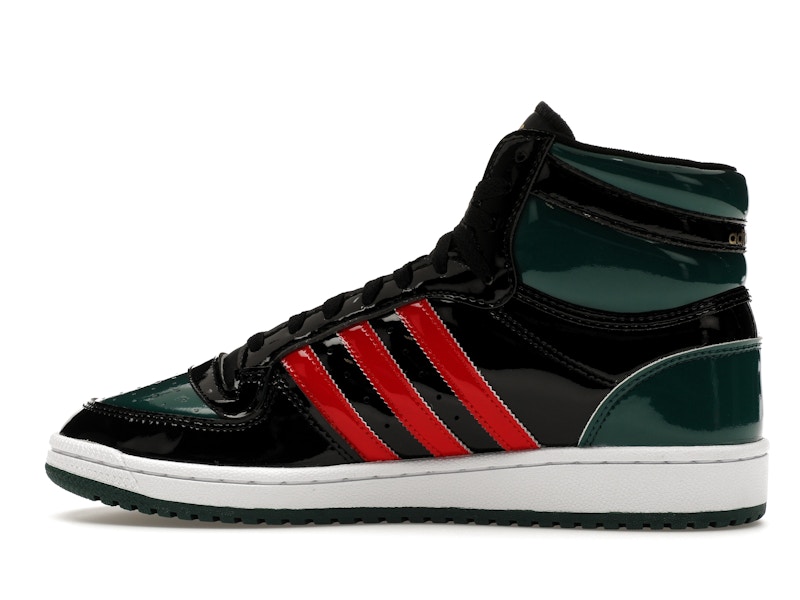 adidas Top Ten Black Green Red Patent