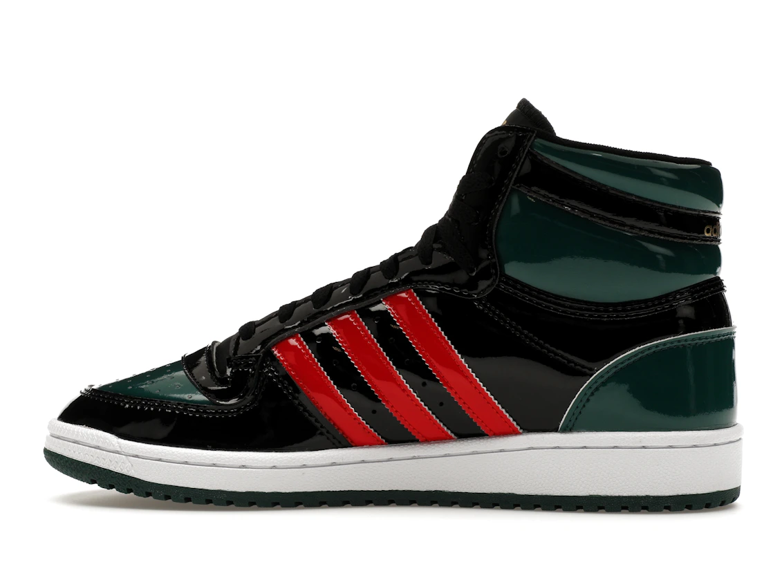 adidas Top Ten Black Green Red Patent
