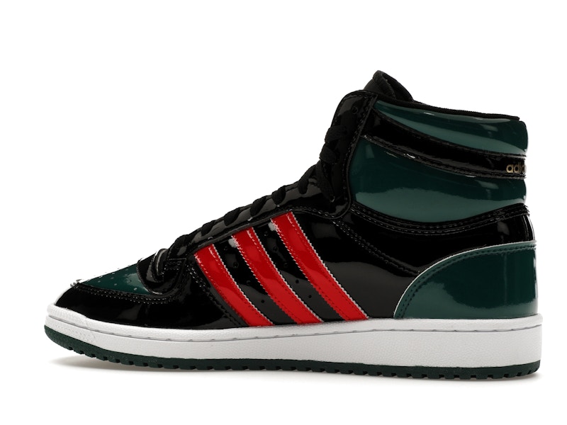 adidas Top Ten Black Green Red Patent