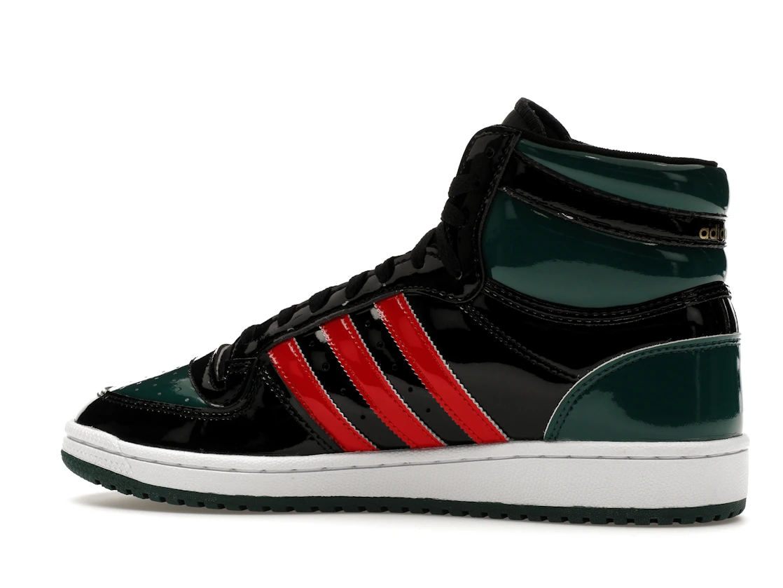 adidas Top Ten Black Green Red Patent