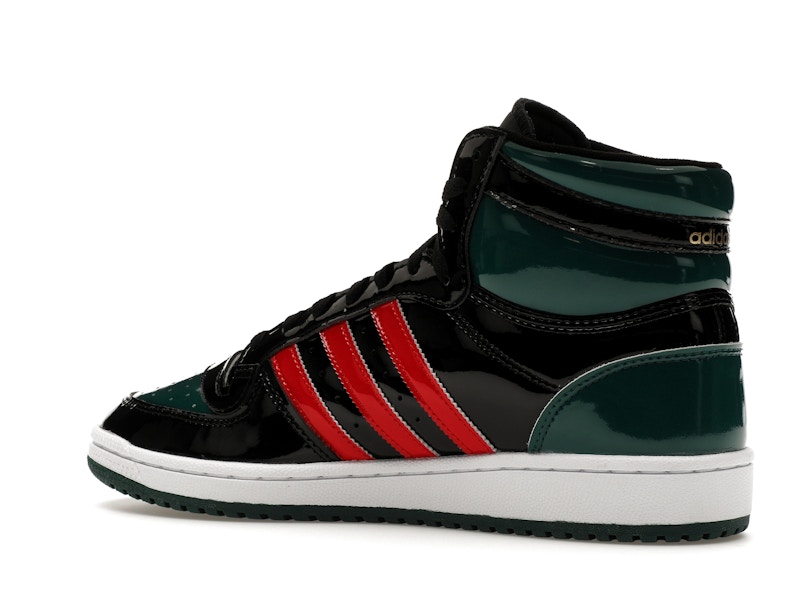 adidas Top Ten Black Green Red Patent