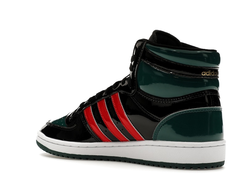adidas Top Ten Black Green Red Patent