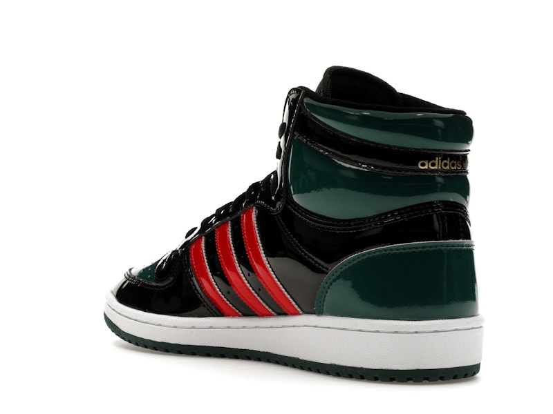 adidas Top Ten Black Green Red Patent
