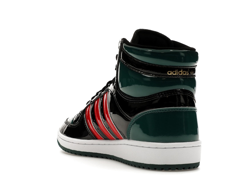 adidas Top Ten Black Green Red Patent