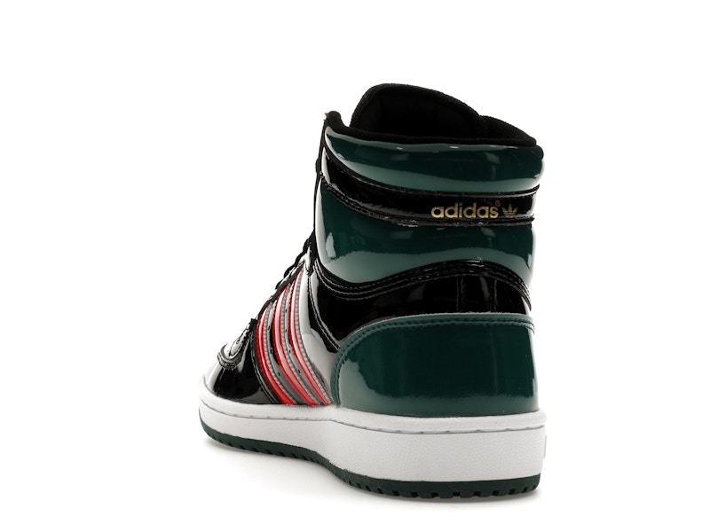 adidas Top Ten Black Green Red Patent