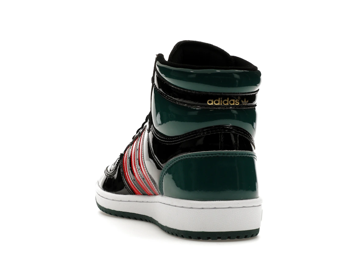 adidas Top Ten Black Green Red Patent