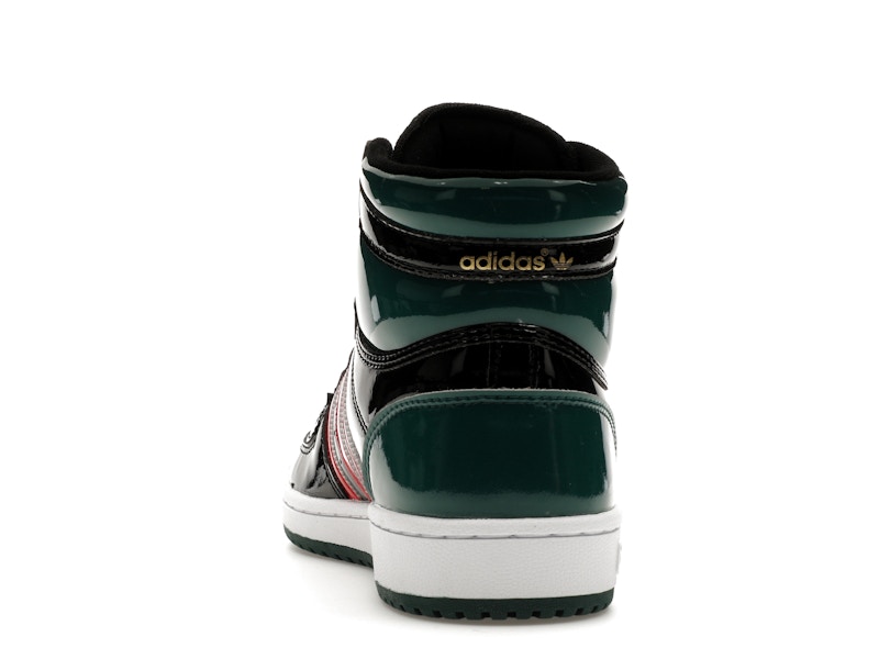 adidas Top Ten Black Green Red Patent