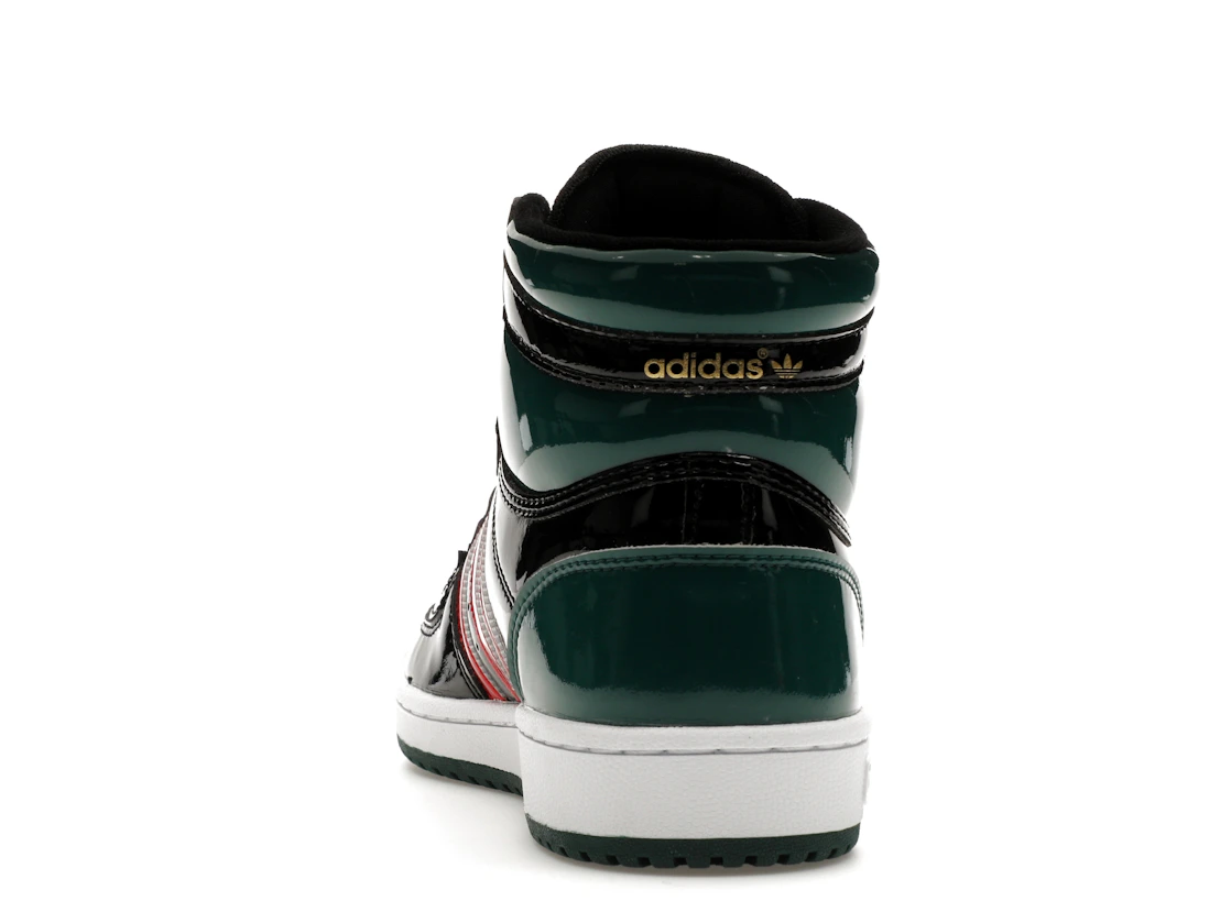 adidas Top Ten Black Green Red Patent