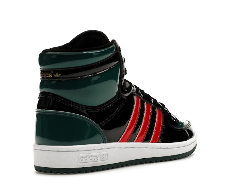 adidas Top Ten Black Green Red Patent