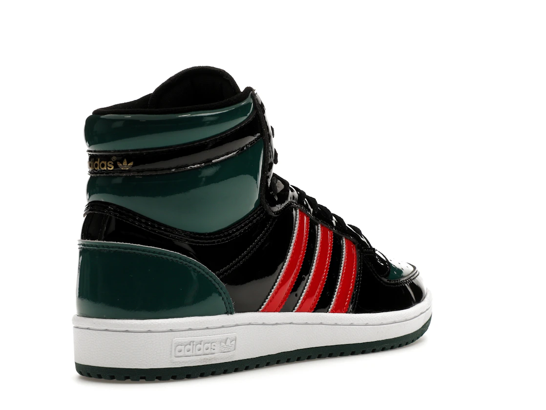 adidas Top Ten Black Green Red Patent