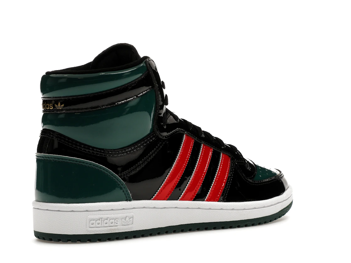 adidas Top Ten Black Green Red Patent