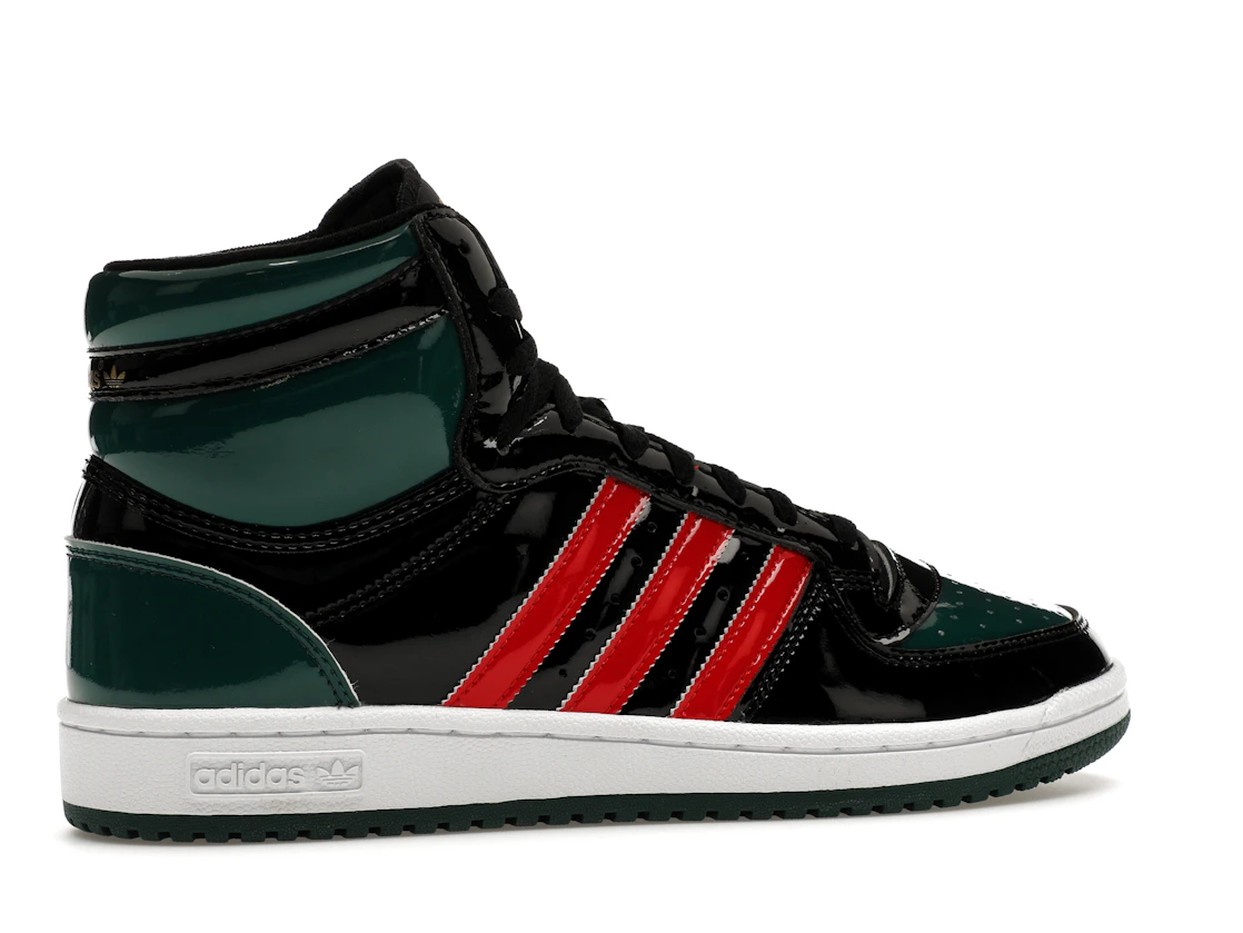 adidas Top Ten Black Green Red Patent