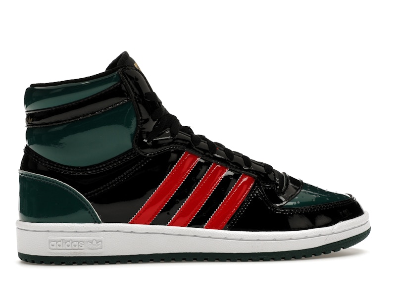 adidas Top Ten Black Green Red Patent