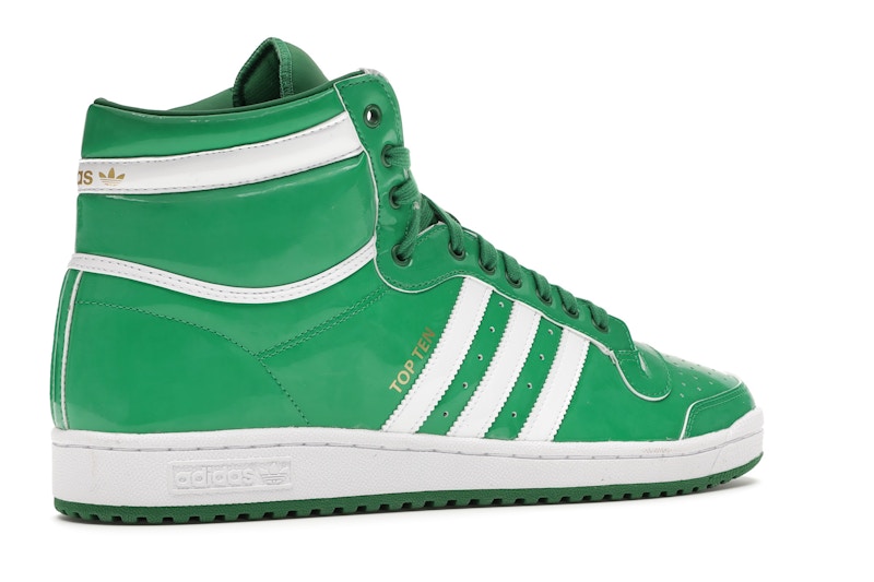 High top adidas green clearance