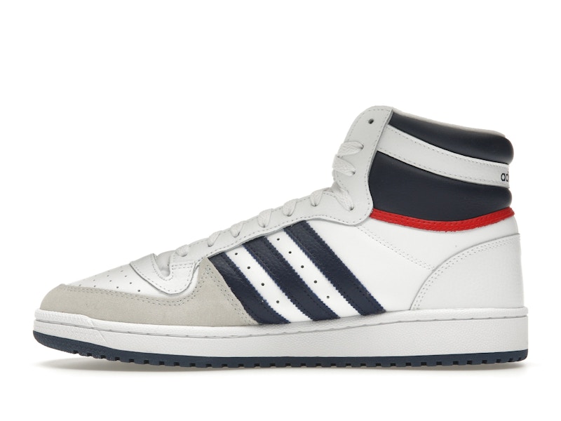 adidas Top Ten Hi White Navy Red