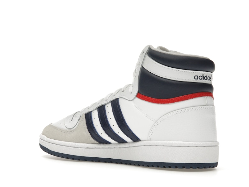 adidas Top Ten Hi White Navy Red