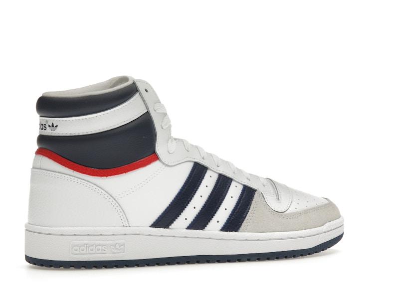 adidas Top Ten Hi White Navy Red