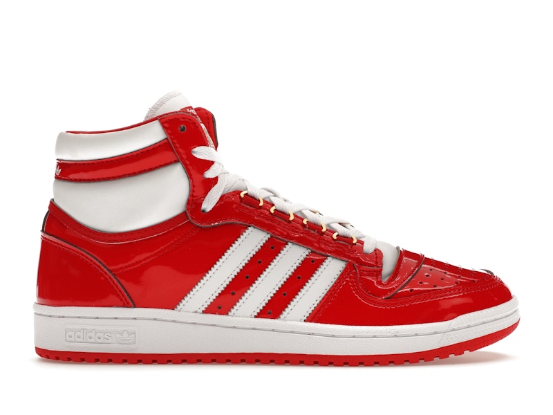Adidas top ten hot sale hi red