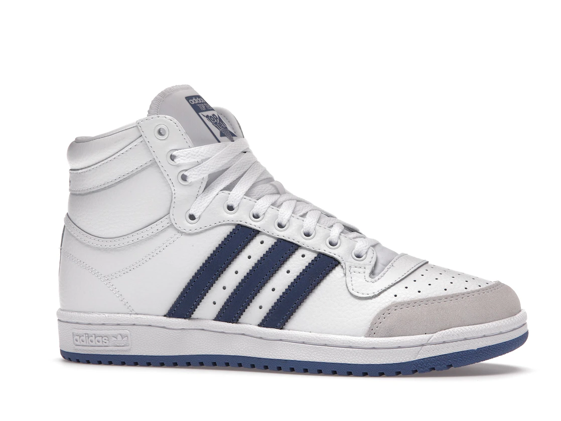 adidas Top Ten White Crew Blue