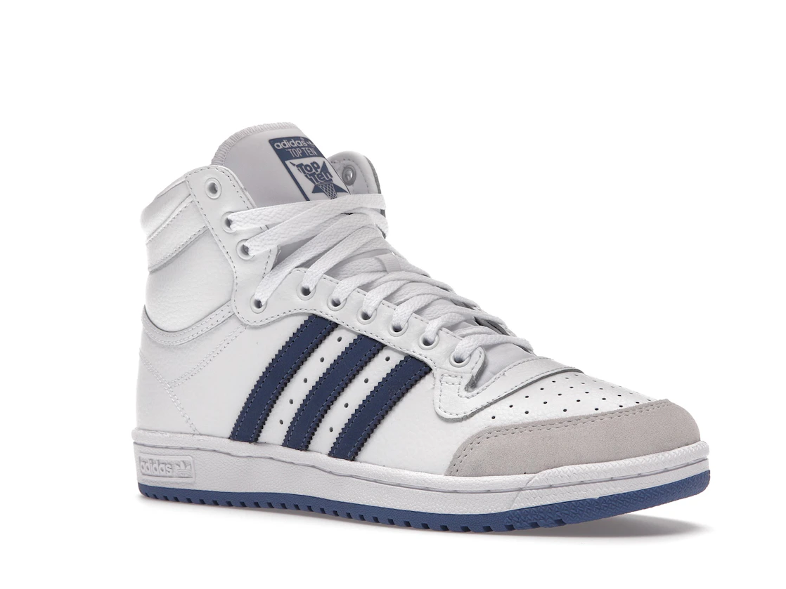adidas Top Ten White Crew Blue
