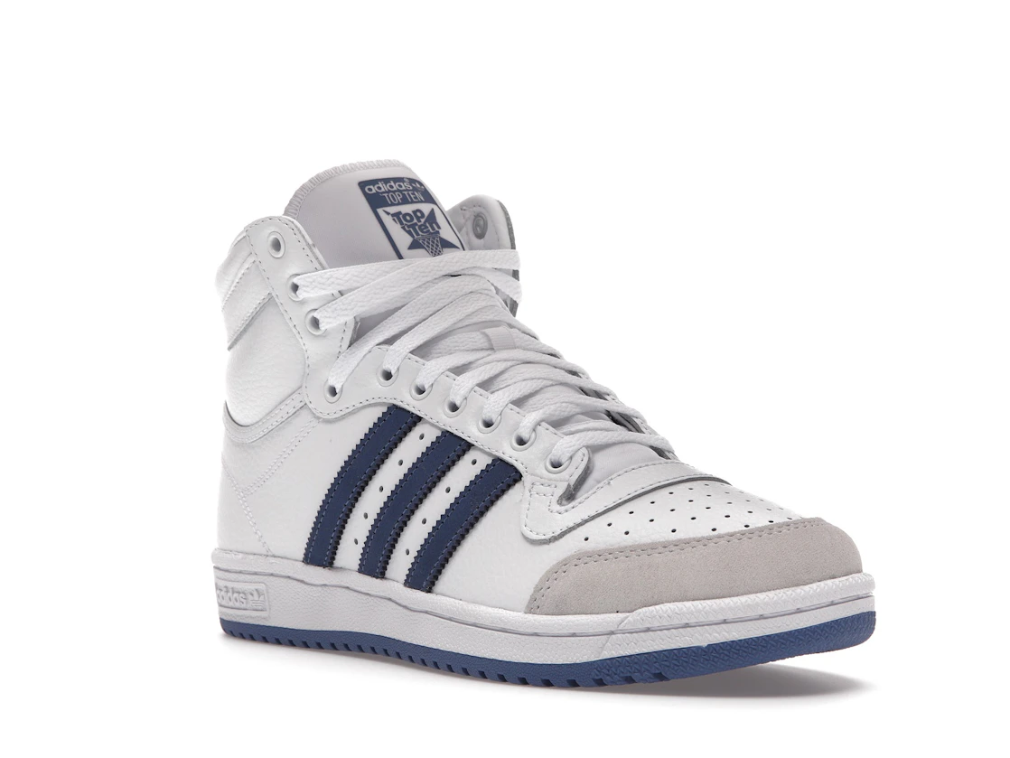 adidas Top Ten White Crew Blue