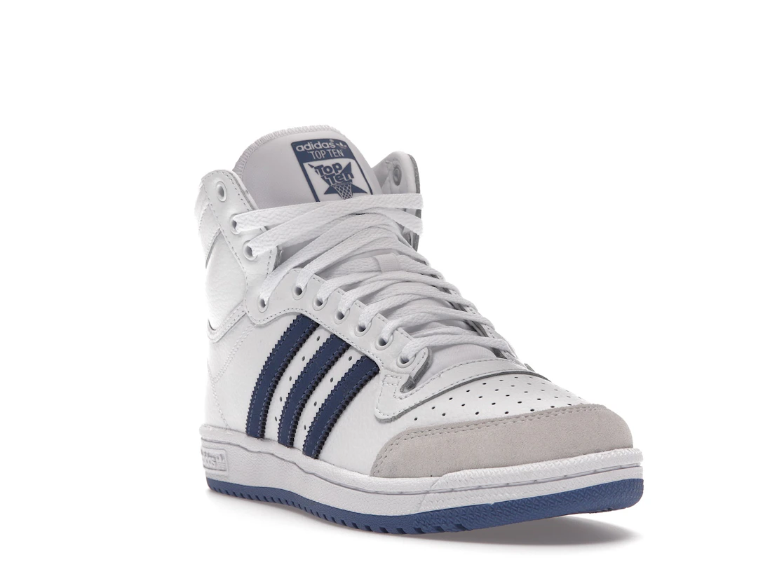 adidas Top Ten White Crew Blue