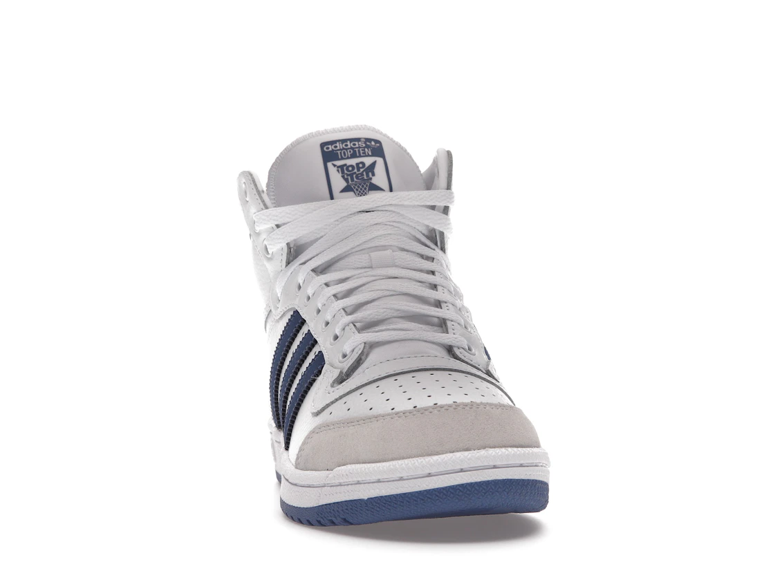 adidas Top Ten White Crew Blue