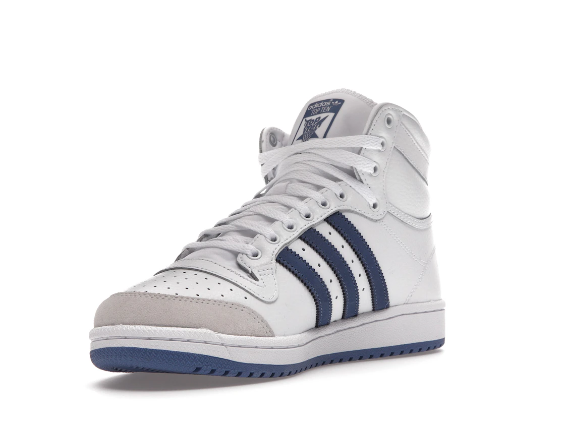adidas Top Ten White Crew Blue