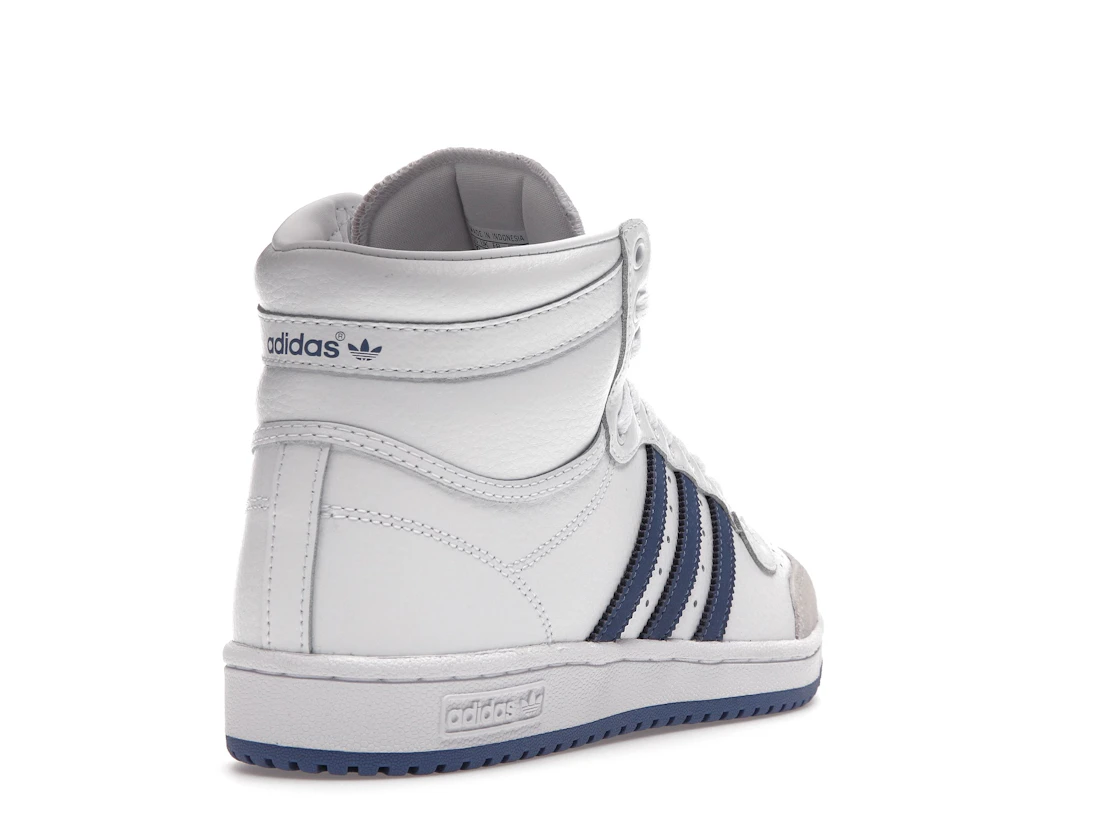 adidas Top Ten White Crew Blue