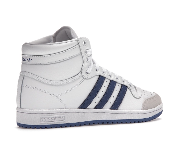 adidas Top Ten White Crew Blue