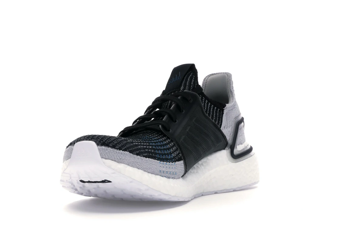 adidas Ultra Boost 19 Core Black Grey Six Shock Cyan