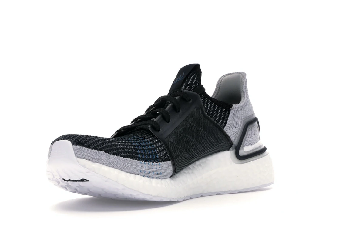 adidas Ultra Boost 19 Core Black Grey Six Shock Cyan