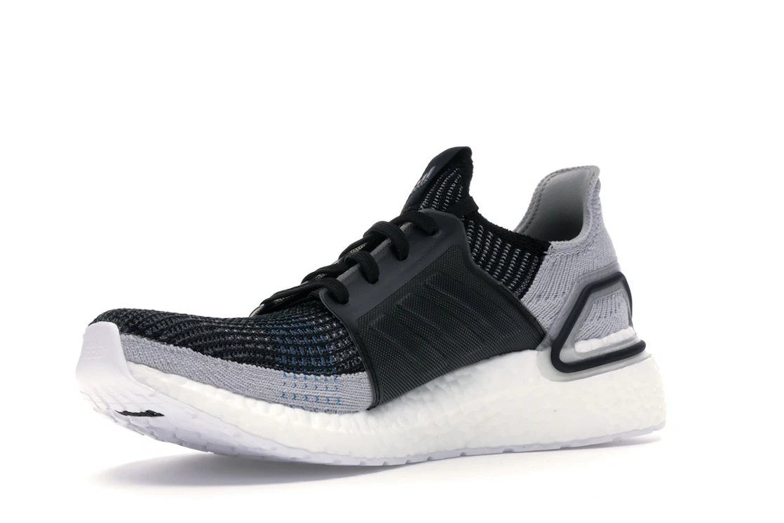 adidas Ultra Boost 19 Core Black Grey Six Shock Cyan