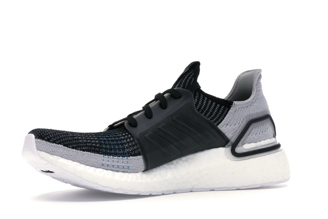 adidas Ultra Boost 19 Core Black Grey Six Shock Cyan