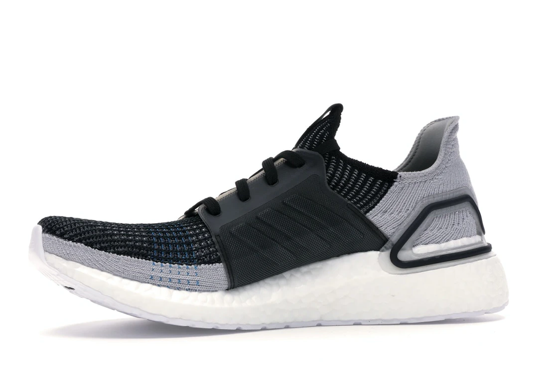 adidas Ultra Boost 19 Core Black Grey Six Shock Cyan