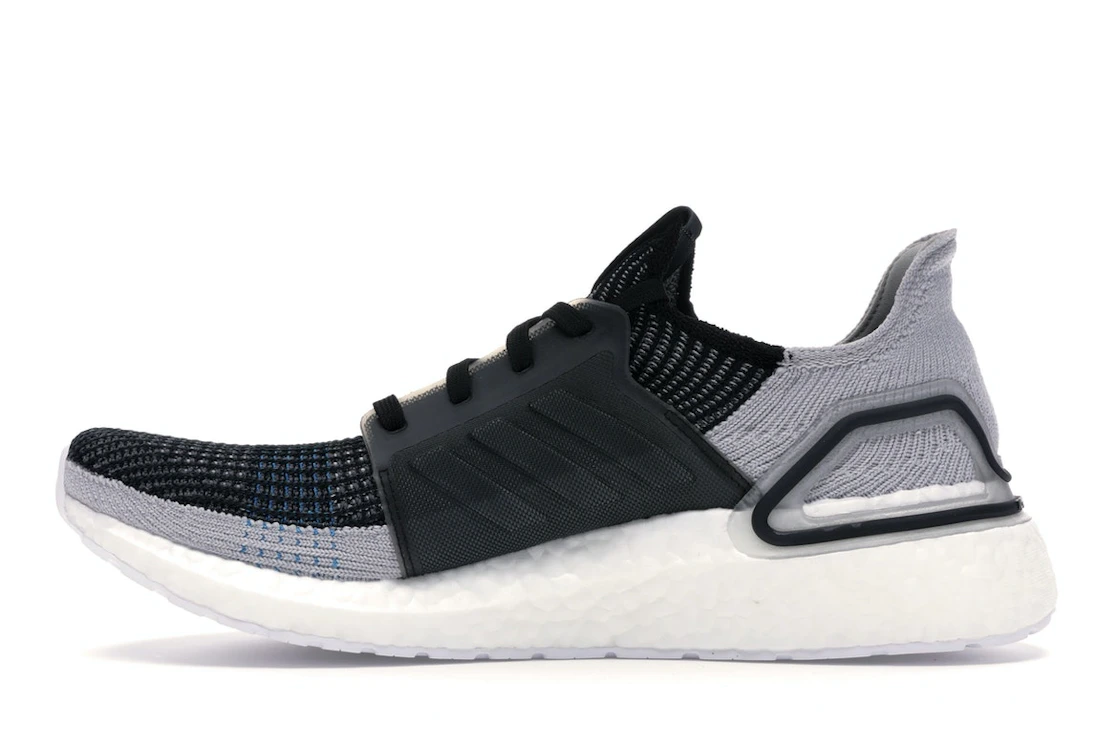 adidas Ultra Boost 19 Core Black Grey Six Shock Cyan