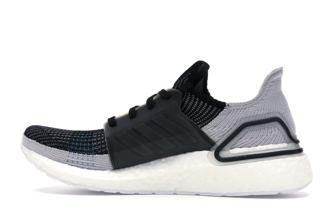 adidas Ultra Boost 19 Core Black Grey Six Shock Cyan