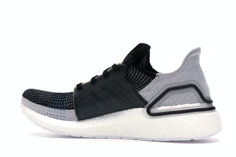 adidas Ultra Boost 19 Core Black Grey Six Shock Cyan