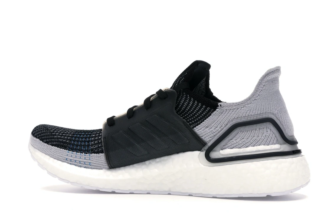 adidas Ultra Boost 19 Core Black Grey Six Shock Cyan