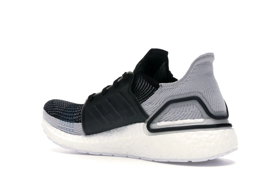 adidas Ultra Boost 19 Core Black Grey Six Shock Cyan