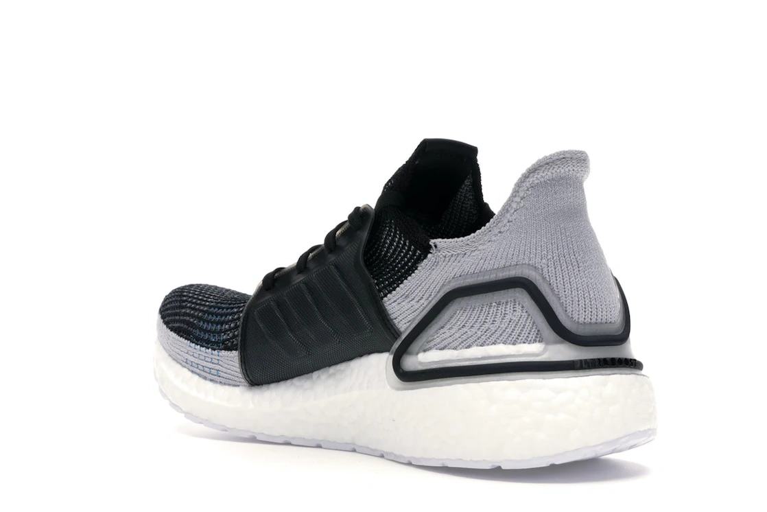 adidas Ultra Boost 19 Core Black Grey Six Shock Cyan