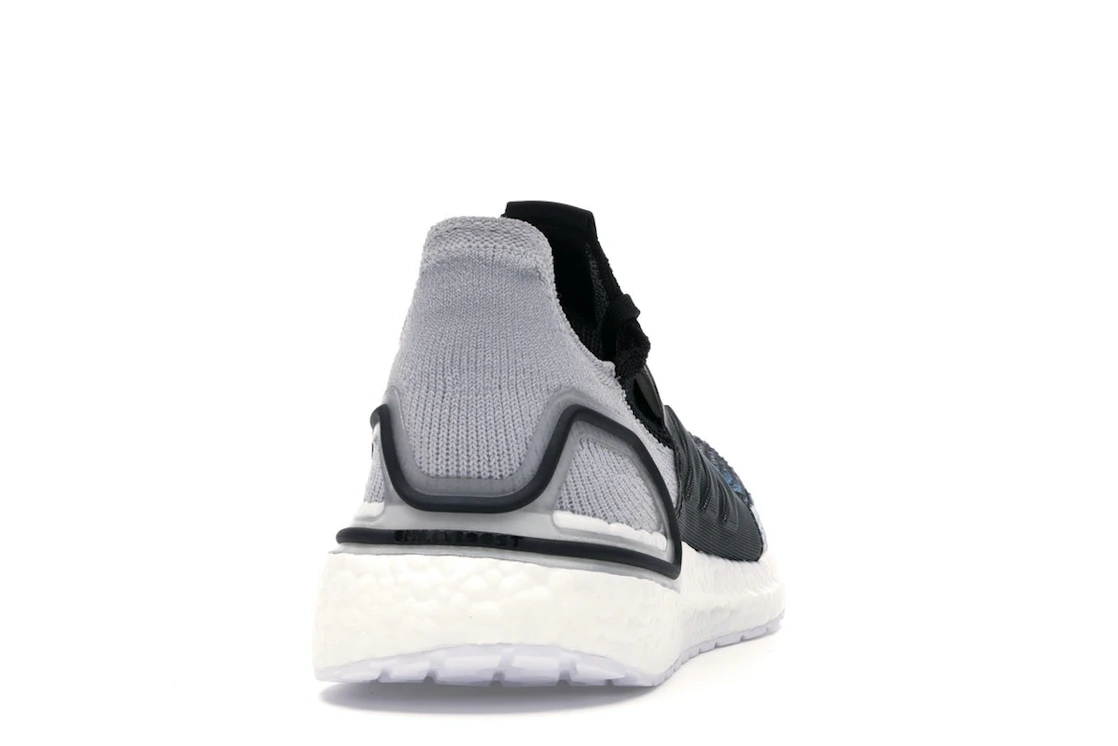 adidas Ultra Boost 19 Core Black Grey Six Shock Cyan