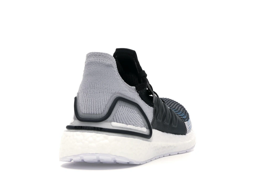 adidas Ultra Boost 19 Core Black Grey Six Shock Cyan