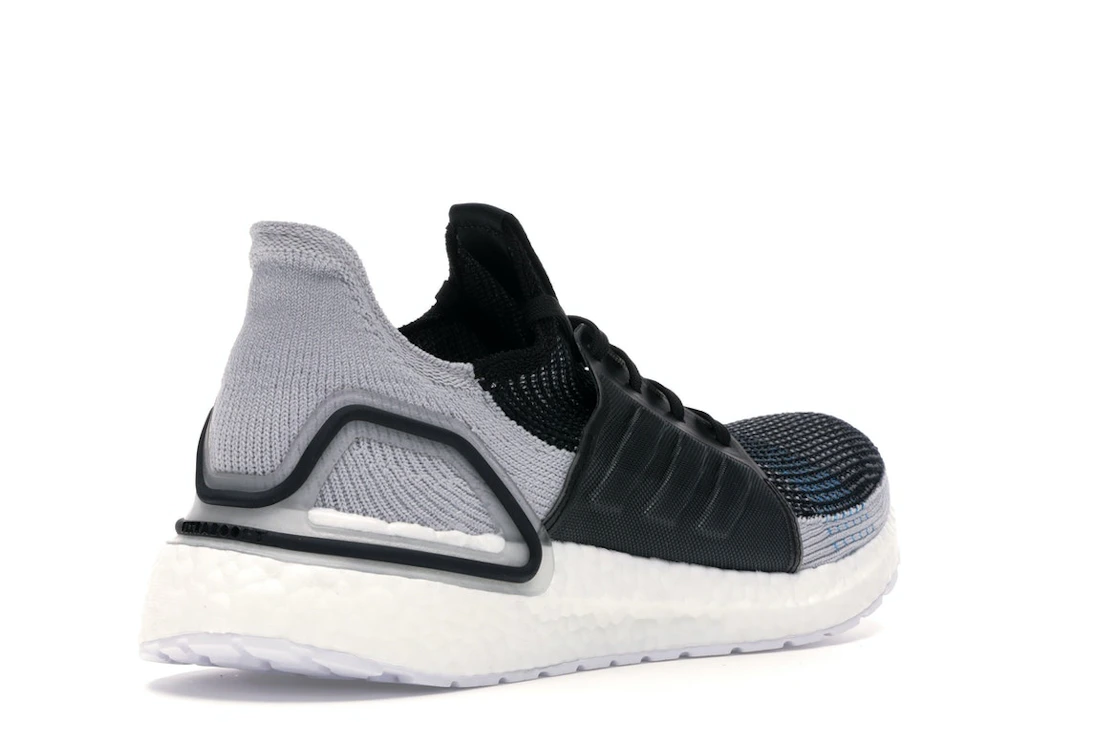 adidas Ultra Boost 19 Core Black Grey Six Shock Cyan