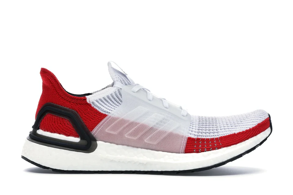 adidas Ultra Boost 19 White Scarlet 0