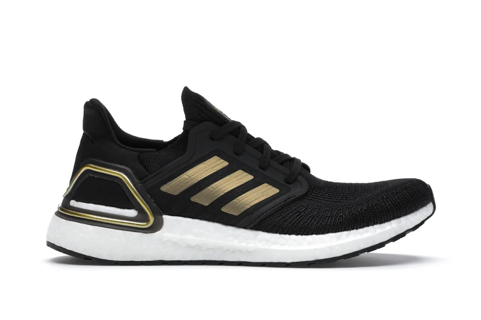 adidas Ultra Boost 20 Black Gold White Men's - EE4393 - US