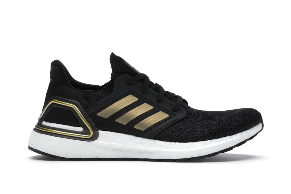adidas Ultra Boost 20 Black Gold White - EE4393